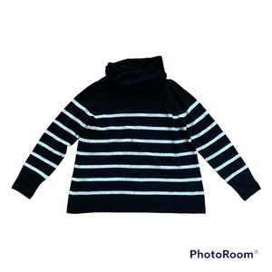 Striped Turtleneck Sweater